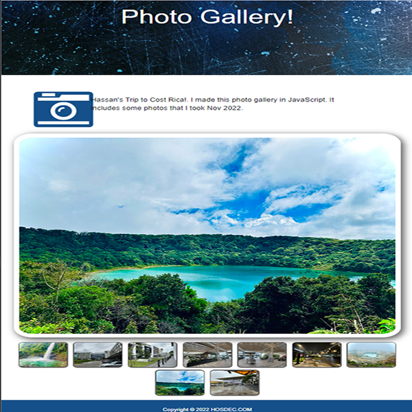 photo-gallery Website